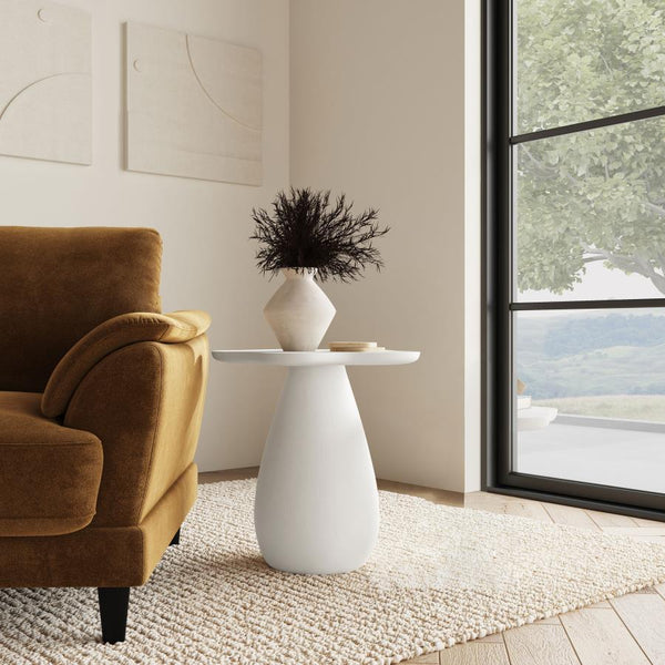  thoughtfully crafted from engineered wood. Its sculptural form and softly contoured edges create a striking silhouette thatâ€™s both playful and refined. Viewed from ab