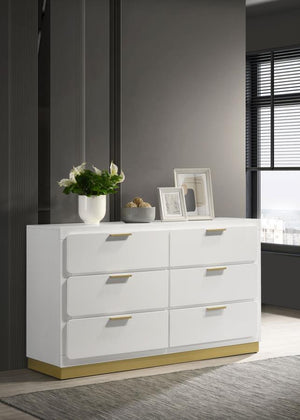 Caraway - 6-Drawer Dresser - White