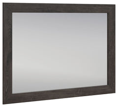 Find serene simplicity in the clean lines and dark neutral tones of this bedroom mirror. Itâ€™s a sincere approach to modern elegance, giving you high style at a great value. And with the flexibility to hang the mirror two ways or mount it to the matching