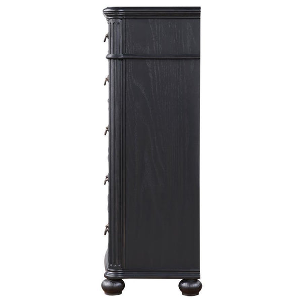 Celina - 5-Drawer Bedroom Chest - Black