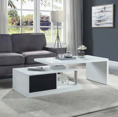 Buck II - Coffee Table - White - 63-"