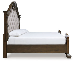 Maylee - Dark Brown - California King Upholstered Bed