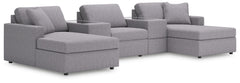 Looking cool and contemporary is great. But when it comes down to it, youâ€™re all about low-maintenance lounging. With the performance fabric on this pit sectional, cleaning spills is a breeze. Its customizable modular design caters to your ever-changing