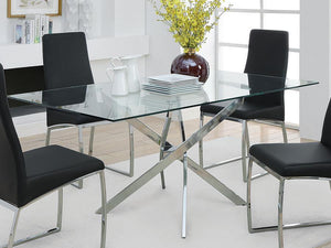  durable surface that visually opens the space. Below
