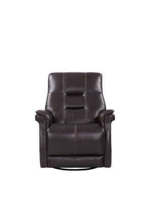 Carnegie - Powered By Freemotion Cordless Power Swivel Glider Recliner (Set of 2) - Verona Coffee