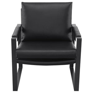 Rosalind - Upholstered Track Arm Accent Chair - Black