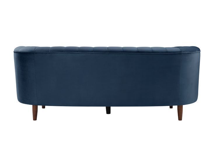An ode to mid-century modern, the Millephri collection will help achieve this modern aesthetic. The pocket coil foam seating gives off the feel of sitting on a plush cloud. The pieces are upholstered in a gorgeous velvet fabric and feature deep channel tu