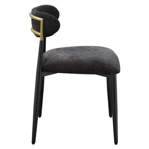 Jaramillo - Side Chair (Set of 2) - Black Fabric & Black Finish