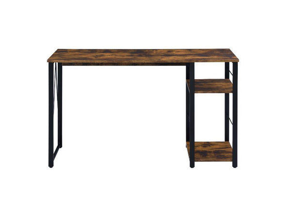 Vadna - Writing Desk - Weathered Oak & Black Finish