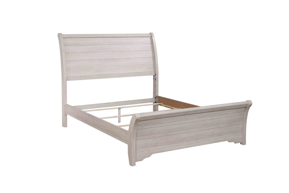 Coralee-Panel Queen Bed-Gray<h4><b>Coralee - Queen Footboard - Chalk / Gray</b></h4> <table width="100%"><colgroup><col style="width: 30%"> <col style="width: 70%"> </colgroup> <tbody> <tr> <td>Dimensions</td> <td> 64.45"L x 94.61"D x 55.12"H</td> </tr> <