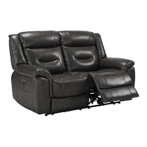 KD Back, Power Motion Reclining Function (NO Console) â€¢ Tight Back & Seat Cushion (2+2) â€¢ Features: Horizontal Tufted, 2 USB Charging Docks w/External Latch Push-Button â€¢ CONSTRUCTION â€¢â€¢ SEAT: Pocket Coil, Zig-Zag Spring, Inside Frame: Wood, Foa