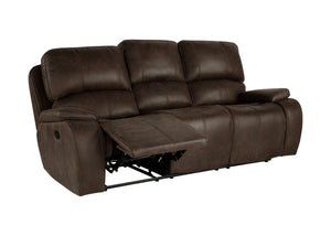 Brookings - Sofa With Dual Recliner - Brown