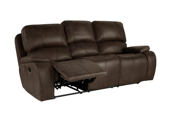 Brookings - Sofa With Dual Recliner - Brown