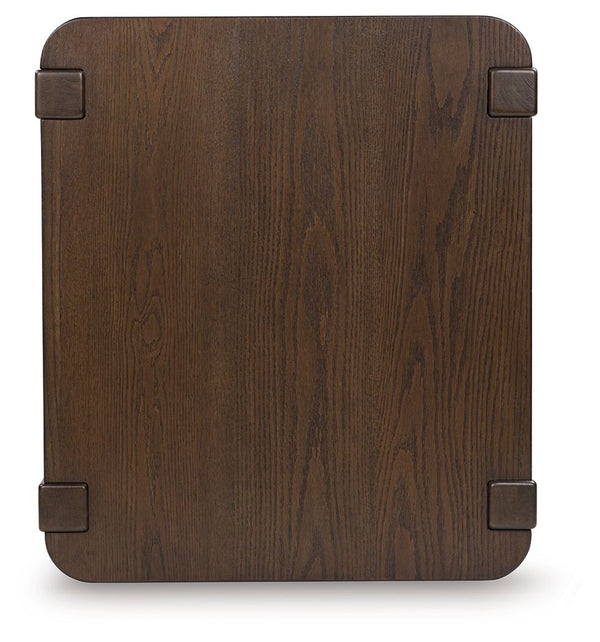 Breckington - Dark Brown - Rectangular End Table