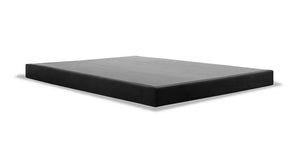 Engineered to support your Tempur-Pedic mattress - and upholstered in matching grey fabric - with a perfectly solid, flat surface at a height that's right for you. 9" High matches a traditional box-spring height. 5" Low fits through more narrow stairways.