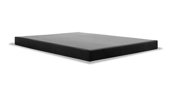 Engineered to support your Tempur-Pedic mattress - and upholstered in matching grey fabric - with a perfectly solid, flat surface at a height that's right for you. 9" High matches a traditional box-spring height. 5" Low fits through more narrow stairways.