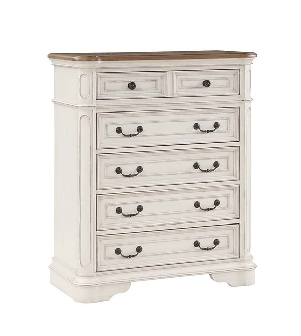 Florian - Chest - Antique White Finish