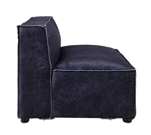 Birdie - Loveseat - Vintage Blue Top Grain Leather