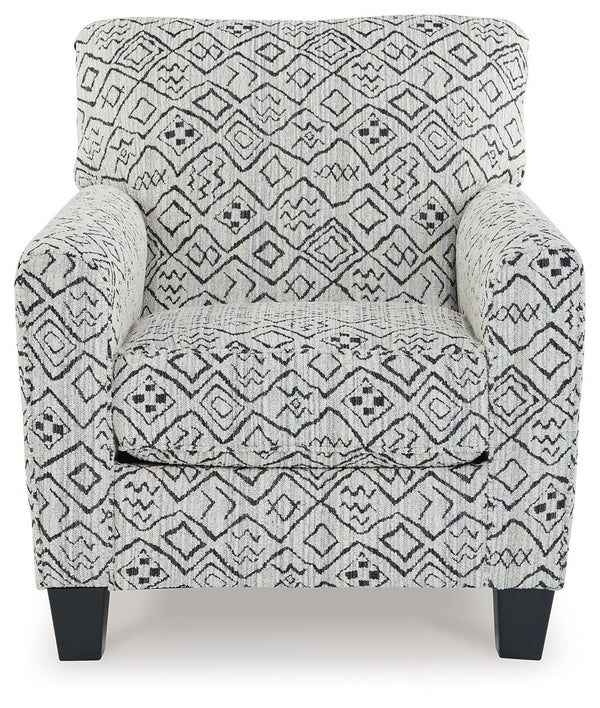 Hayesdale - Black / Cream - Accent Chair
