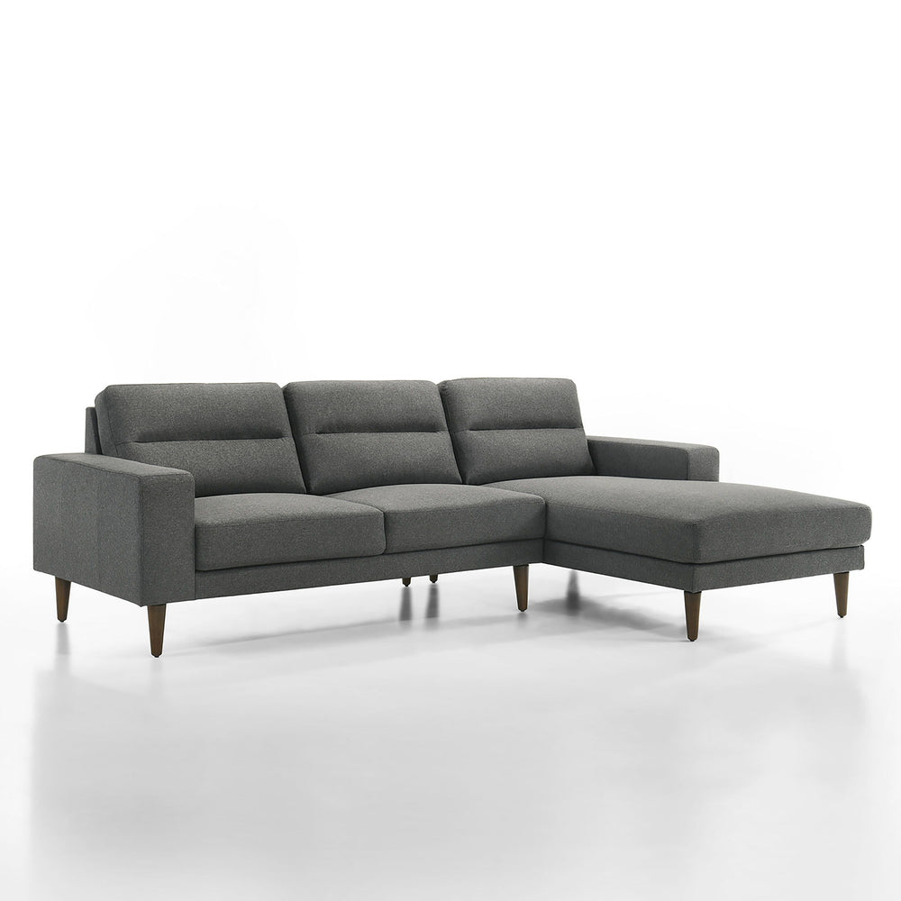 Vale - Raf Chaise - Gray<br/><br/><b>Product Features</b><ul><li>Includes: 1 Right Arm Facing Chaise Lounge</li><li>Durable Construction: Solid and Manufactured Wood Frames reinforced with corner blocks for long term durability and strength.</li><li>Cozy,