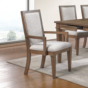 Mariana - Upholstered Arm Chair (Set of 2) - Vintage Mocha