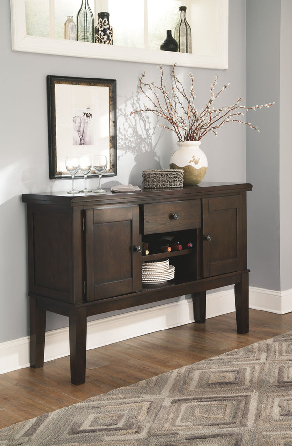 Haddigan - Dark Brown - 8 Pc. - Extension Table