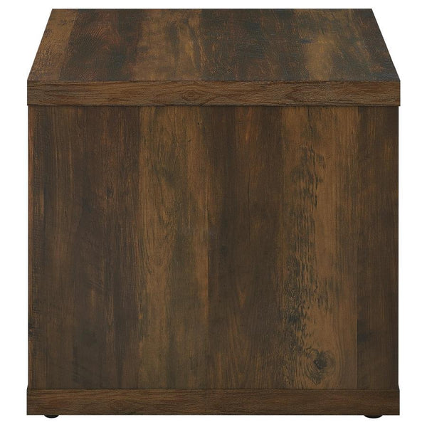 Frisco - Square Engineered Wood Side End Table - Dark Pine