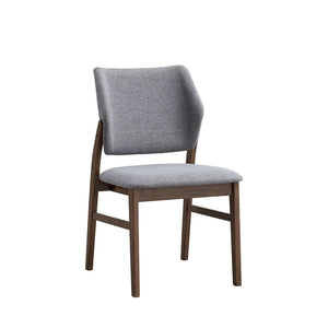 With its elegant walnut finish is a centerpiece of sophistication and warmth. Its rectangular design and sturdy legs offer both style and durability, perfect for everyday meals or special gatherings. The rich walnut tones complement a variety of chair sty