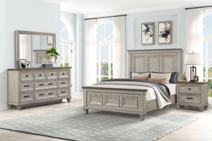 The Mariana 4-Piece Bedroom Set in Vintage CrÃ¨me exudes timeless craftsmanship and versatile design, making it a captivating centerpiece in any bedroom. Skillfully crafted from solid Acacia wood and veneers, each piece is finished with a rich, hand-distr