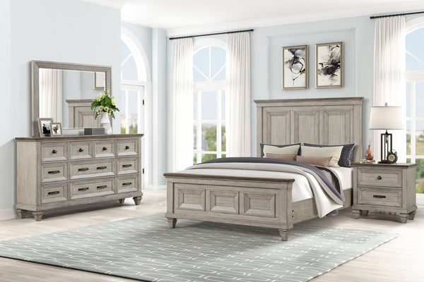 The Mariana 4-Piece Bedroom Set in Vintage CrÃ¨me exudes timeless craftsmanship and versatile design, making it a captivating centerpiece in any bedroom. Skillfully crafted from solid Acacia wood and veneers, each piece is finished with a rich, hand-distr