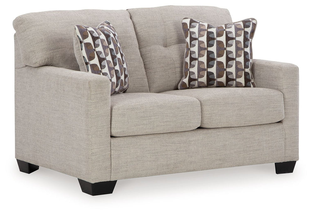Reliable comfort, reimagined. Suitable for a variety of spaces, this loveseat invites you to say hello to approachable, everyday style. It expertly balances classic details, like a tufted back, with a contemporary structure. Satisfyingly soft, multi-hued 