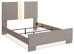 Surancha - Gray - Queen Panel Bed