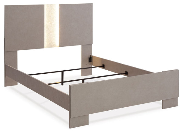 Surancha - Gray - Queen Panel Bed