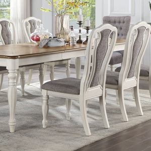 Florian - Side Chair (Set of 2) - Gray & Antique White
