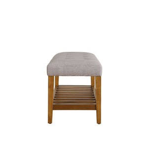 Charla - Bench - Light Gray & Oak