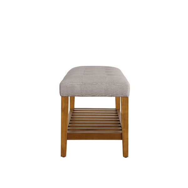 Charla - Bench - Light Gray & Oak