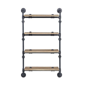 Brantley - Wall Shelf - Oak & Sandy Black Finish - 47"