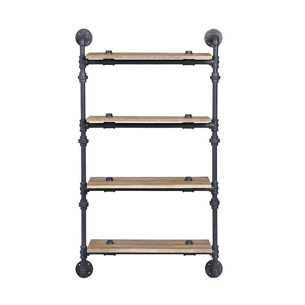 Brantley - Wall Shelf - Oak & Sandy Black Finish - 47"