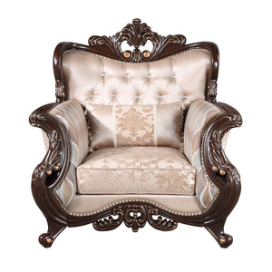  making it a standout addition to any refined living space. Crafted from solid pine and detailed with premium polyurethane carvings