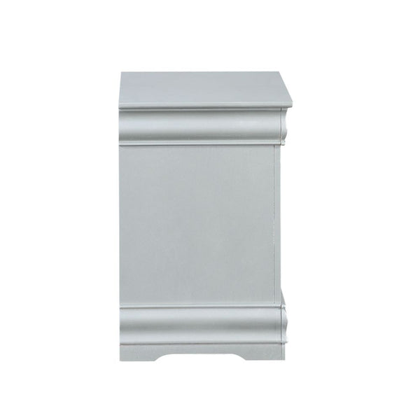  the simple moldings and luxurious pull handles add subtle