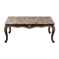 The Royal Classics Maximus Coffee Table / Cocktail Table in cherry is a perfect blend of heirloom craftsmanship and timeless design. Expertly crafted from solid pine with premium polyurethane carving details, this table offers both durability and long-las