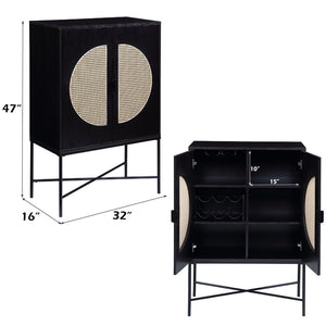 Colson - Wine Cabinet - Black Finish
