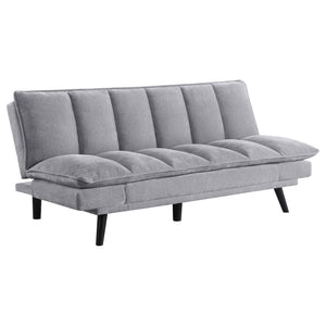 Versatility reigns in a modern sofa bed. Soft upholstery complements perfectly, bringing inviting style to a convertible design. It goes from sofa to bed with a lay-flat mechanism, perfect for a multi-functional space like a home office or compact living 