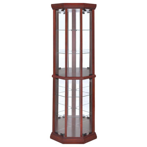  for starters. It is crafted to fit perfectly into the corner of your living room or den for prominence. Features five