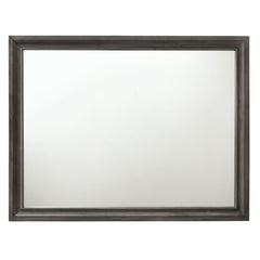 Mirror Not Beveled<br/><br/><b>Product Features</b><ul><li>Case: 1Pc/1Ctn</li><li>Finish: Gray</li><li>Style: Contemporary</li><li>Materials: Wood, Mirror, Veneer, Composite Wood</li></ul><br/>