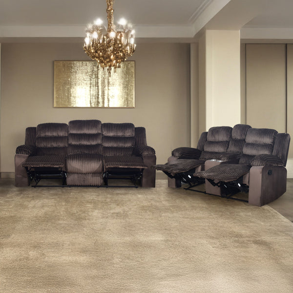 Willow - 2 Piece Sofa & Loveseat - Brown