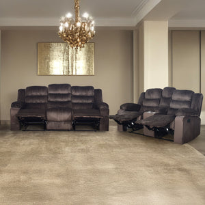 Willow - 2 Piece Sofa & Loveseat - Brown