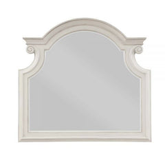 Classic design elements never go out of style the Florian collection is designed for the traditional home. The antique white finish gives off the right amount of distressing for a worn-in feel. The bed features a button-tufted portman-style headboard that