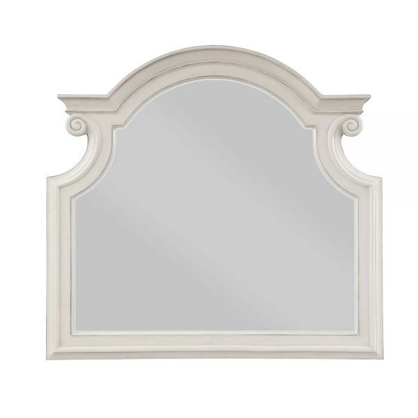 Classic design elements never go out of style the Florian collection is designed for the traditional home. The antique white finish gives off the right amount of distressing for a worn-in feel. The bed features a button-tufted portman-style headboard that