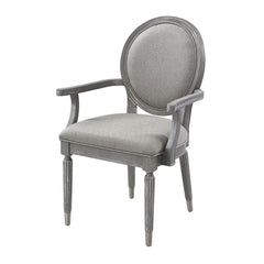 Fixed Table Top Engineering Marble Grain Table Top Natural Finish Style Padded Seat & Back Cushion